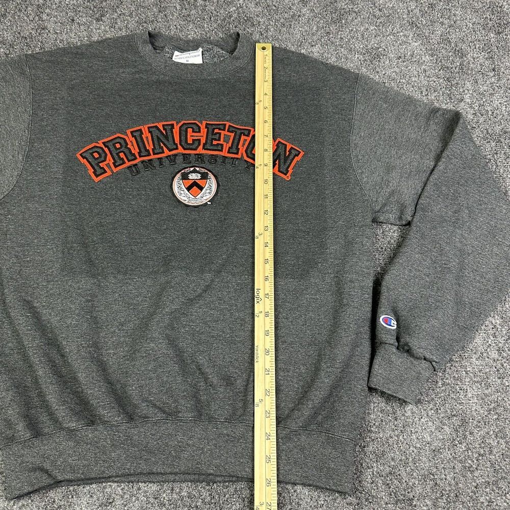 Princeton University Champion Sweatshirt Mens Medium Gray Ivy League Embroidered - Picture 3 of 9